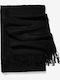 Women's Wool Scarf Black
