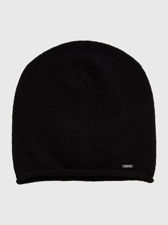 Beanie Γυναικείος Σκούφος Πλεκτός σε Μαύρο χρώμα