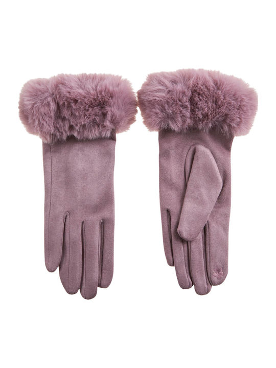 Verde Lila Vlies Handschuhe Berührung