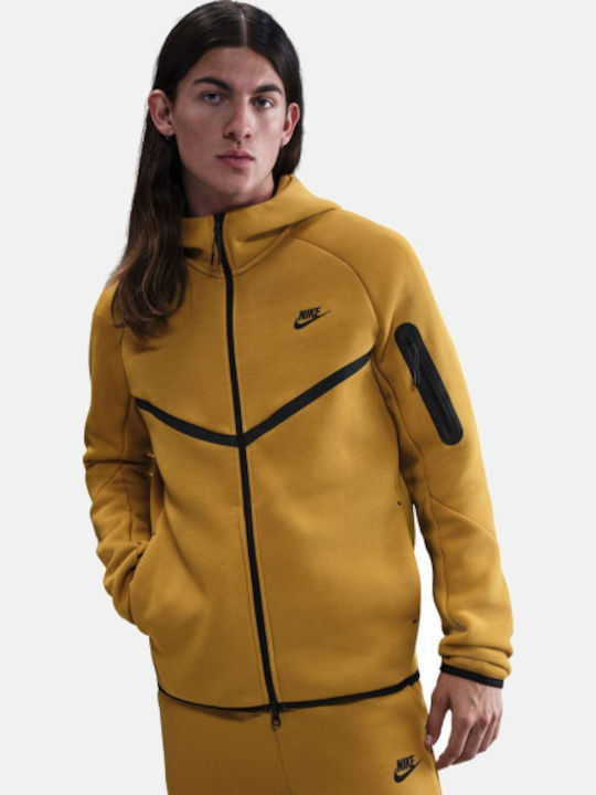 yellow nike tech hoodie