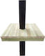 Rectangular Pole Table 48x45x6cm