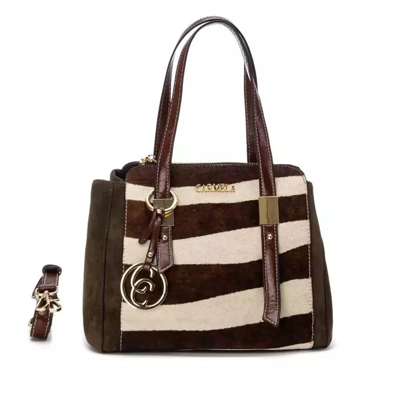 Carmela Footwear Leather Women's Bag Shoulder Khaki 186184-03