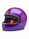 Biltwell Gringo Metallic Purple Motorradhelm Volles Gesicht DOT