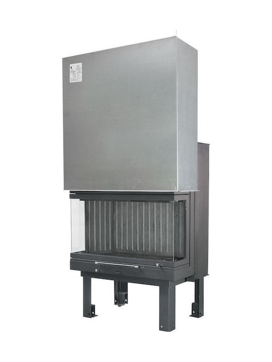 CHytiria Misailidi Eco T-75 Panoramic Șemineu cu inserție Lemn 13.9kW Trei fețe Fără ușă