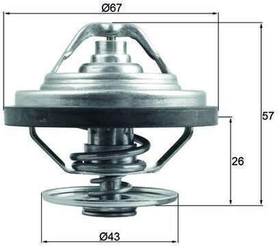 Termostat Lichid de Răcire Mahle Tx 158 83