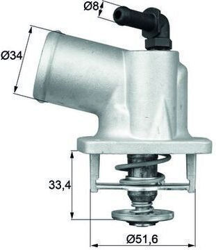 Thermostat Cooling Liquid Mahle Ti 54 92d