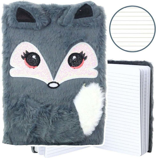 Lean Toys Notebook 80 Sheets A5 Ruled Gray