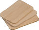 Kesper Rectangular Wooden Chopping Board Set 3pcs