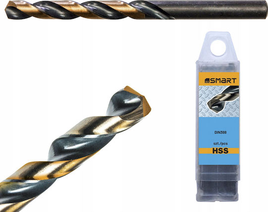Smart Set of 5 Drills HSS with Cylindrical Shank for Metal