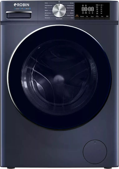 Robin Washing Machine 10kg with Steam Technology 1400 Rounds Black RB-1210B