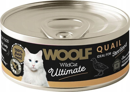 Farmina Woolf Wildcat Ultimate Wet Food for Cats in Cans with Quail 85gr