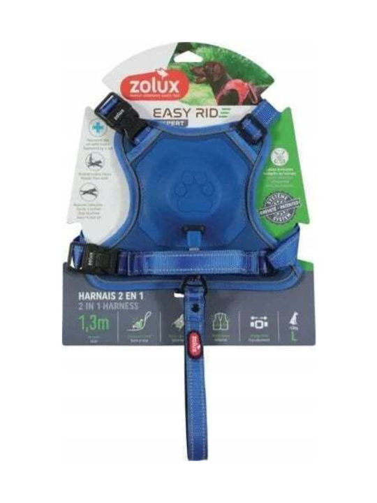 Zolux Easyride L Blue Harness Automatic Leash
