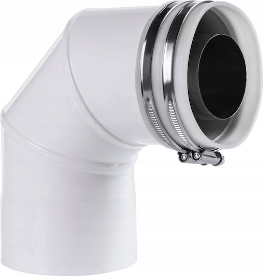 Spiroflex 60/100 Vk Kolanowy Weißer Adapter
