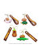 PVC Capybara Keychain Various Colors Random Selection