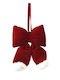 Kaemingk Fundă De Crăciun Din Catifea Oxblood 15cm 11x3x15cm Monocrom Kaeming