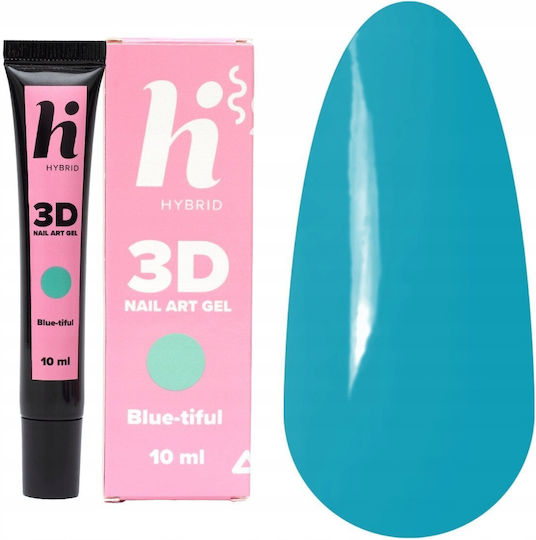 Hi Hybrid Glossy Βερνίκι Νυχιών Μακράς Διαρκείας Μπλε 10ml