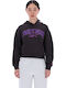 Damen Sweatshirtjacke Washed Black