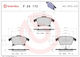 Brembo Bremsbelag Set Scheibenbremse P 24 173