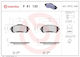 Brembo Bremsbelag Set Scheibenbremse P 61 120