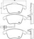 Σετ Τακάκια Δισκόφρενα Brembo P85113