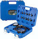 Rockforce Tester Πίεσης Λαδιού Σπειρωτούς Αντάπτορες 0-10bar 12τμχ Βαλίτσα