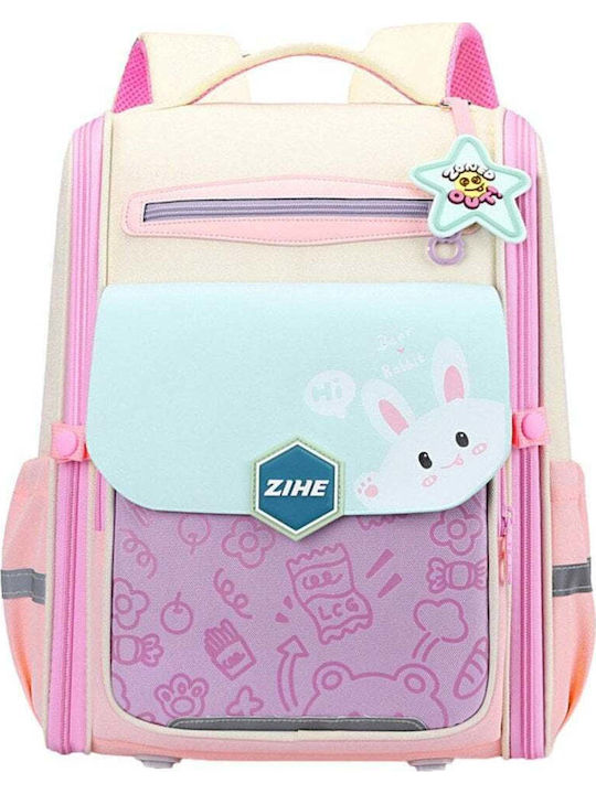 Pastel Bunny Schulranzen mit Brustgurt 21l