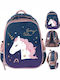 Unicorn School Backpack Satchel Girls Pp23jn-565