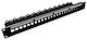 Roline Keystone Unit Frame 19'' Empty 24 Ports Shielded Latch Black