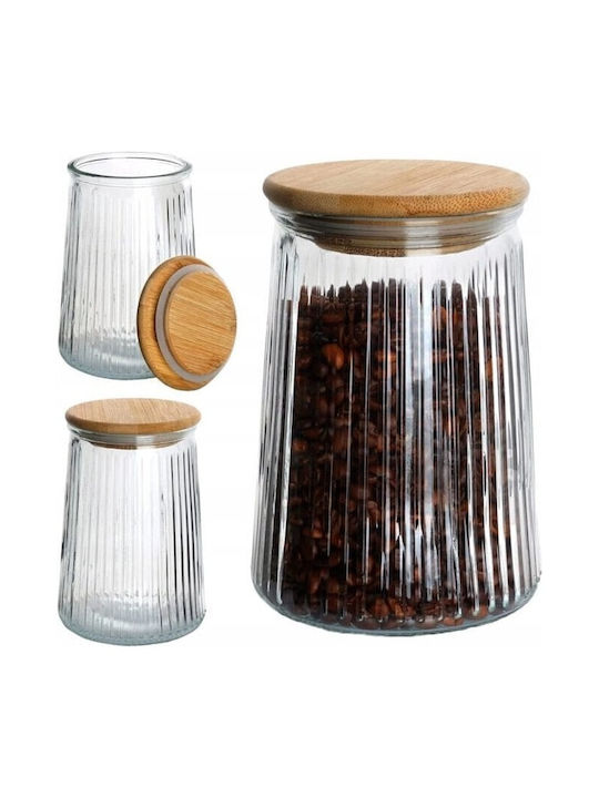 Koopman Allgemeine Verwendung Glasvase mit Deckel Transparent 950ml 1 Stück