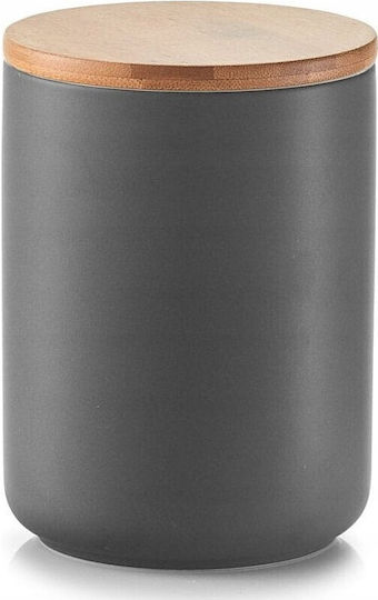 Zeller Allgemeine Verwendung Glas mit Deckel Keramik Grau 650ml