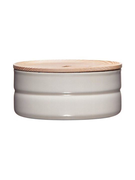Riess Vase General Use with Lid Ceramic Gray 600ml