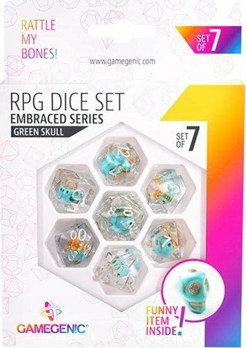 Gamegenic Gamegenic Embraced Series Rpg Ζάρια Σετ Πράσινο Κρανίο
