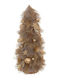 Weihnachtsdekoration Baum 38cm Verziert Beige