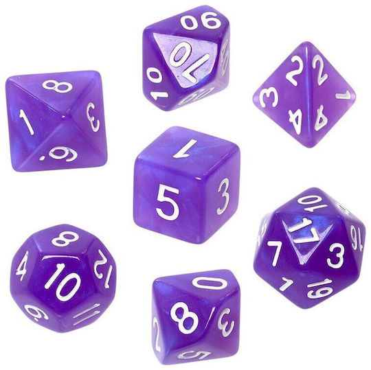 Rebel Σετ Ζαριών Rebel Rpg Φεγγαρόπετρες Αμέθυστος
