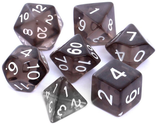 Rebel Dice Set RPG Crystal Black 106264