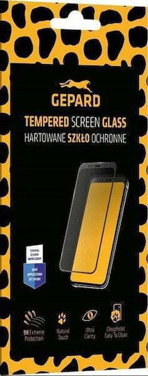 Gepard Full Glue Tempered Glass Μαύρο (Oppo Reno11 A, GEPARD)