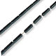 Beads Hematite Rectangular 2x8mm 2 Pieces