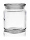 Orion Vase General Use with Lid Glass Transparent 580ml