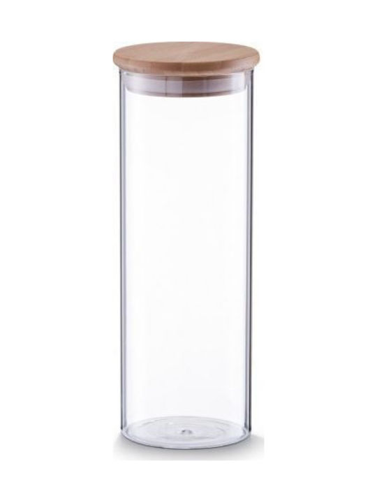 Zeller Glass Pasta Jar with Lid Transparent 1600ml 1 Piece
