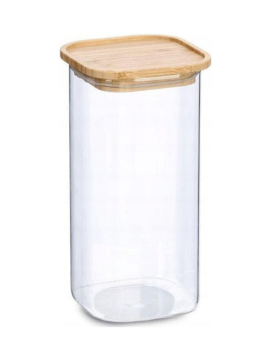 Zeller Vase General Use with Lid Wooden 1600ml