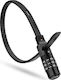 Bicycle Helmet Lock Combination Lock 0.5m Black