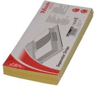 Esselte Cardboard Separator 1/3 A4 100 Pieces Yellow Et6948