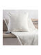 Rythmos Charlie Armchair Throw Chenille 180x160cm Ecru 117-191-3032