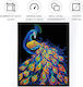 Diamond Dotz Adults Flocked Neon Peacock