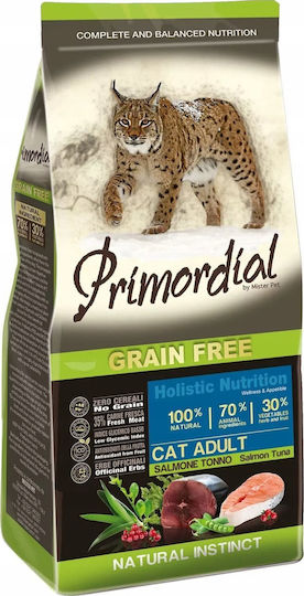 Primordial Суха Храна за Възрастни Котки с Сьомга / Риба тон 2кг
