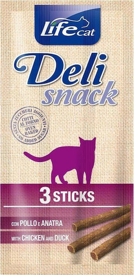 Life Pet Care Life Cat Deli Ente + Huhn 3 Stück X 5g Katzenleckerlis