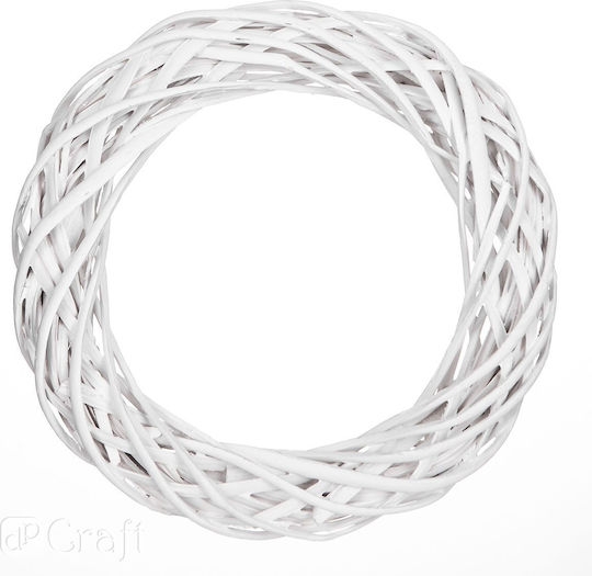 Dp Craft Weißer Korbgeflecht Kranz 36cm Dpdn-030