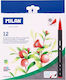 Teka Kunstpinsel Aquarell 12 Farben Milan