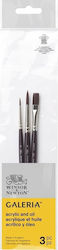 Smartmax Galeria Short Handle Art Brush Set 3 Pieces Smartmax Galeria Short Handle Art Brush Set 3 Pieces
