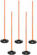 Slalom Hindernisparcours 100cm Stangen + 1,5kg Basis Orange